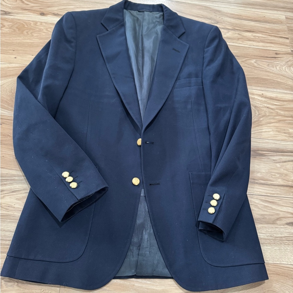 Classic Navy Blazer with Gold Buttons